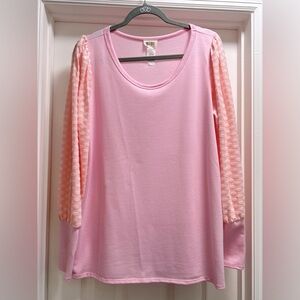 Two Tone Pink Top